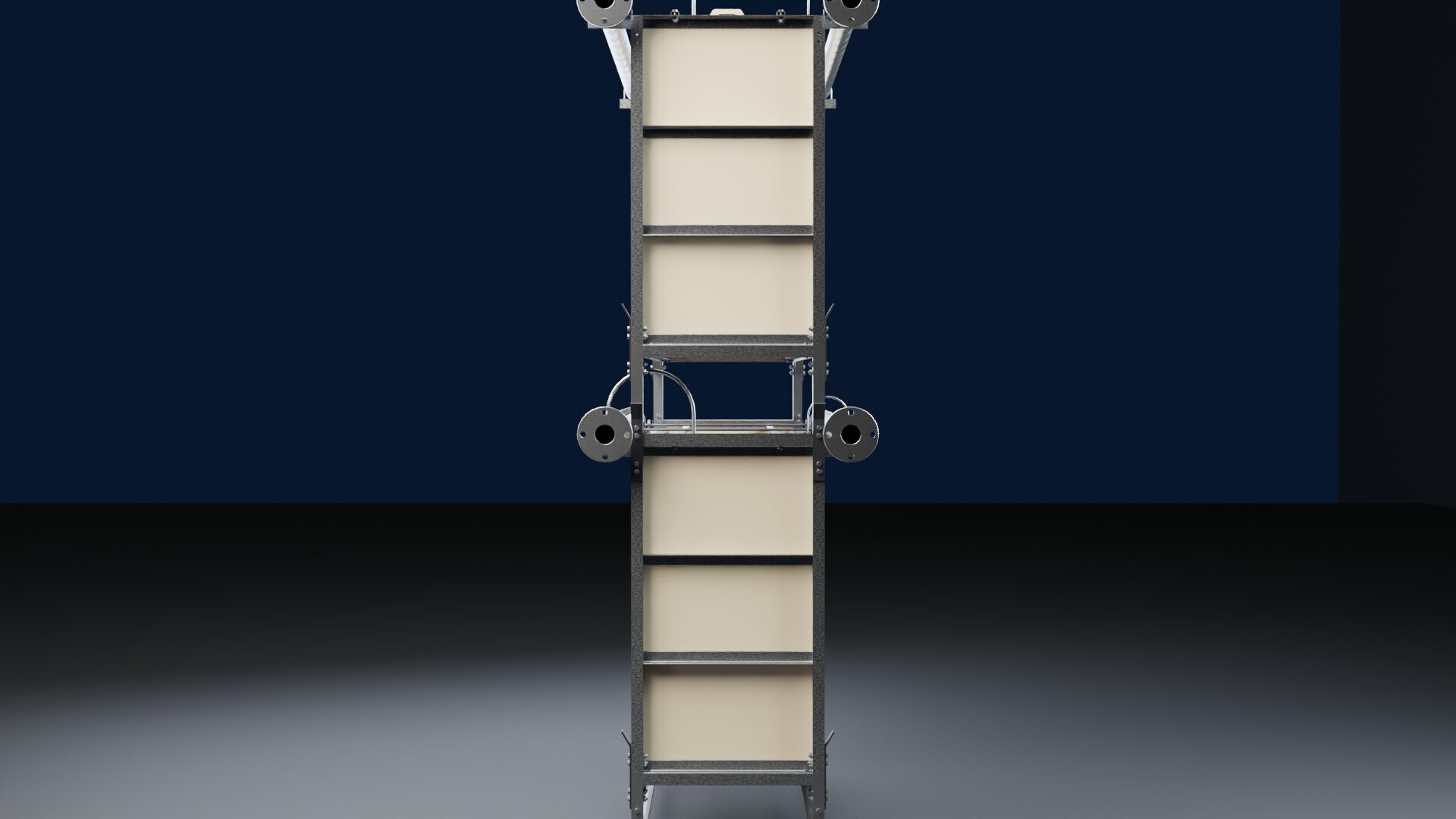Side elevation of the cassette.